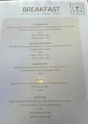 WYN • Kitchen • Bar  menu 1